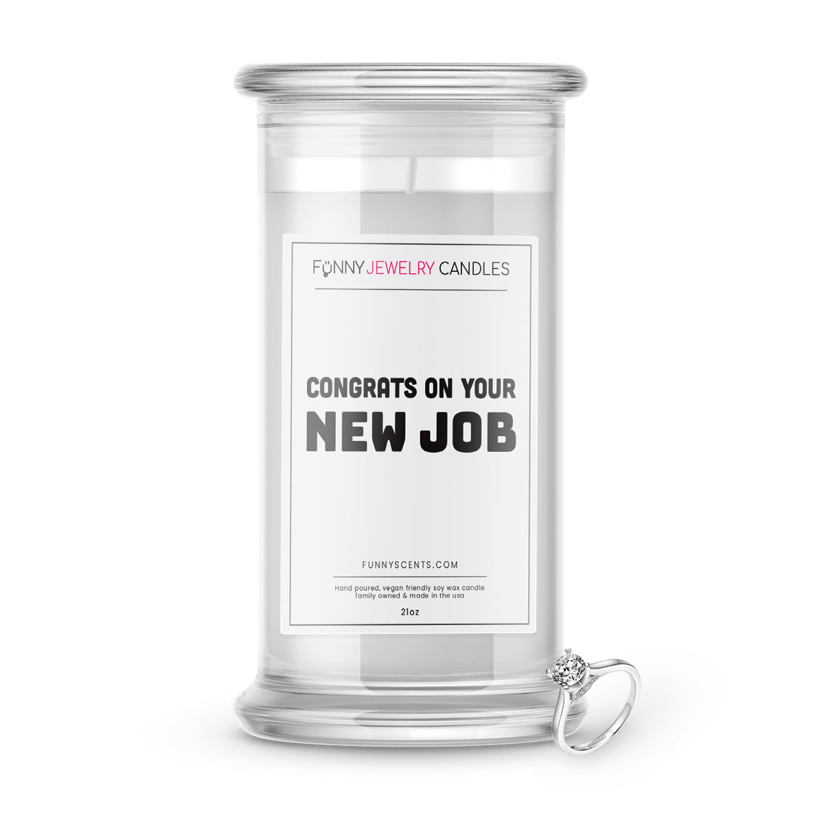 Congrats On Your New Job Jewelry Funny Candles