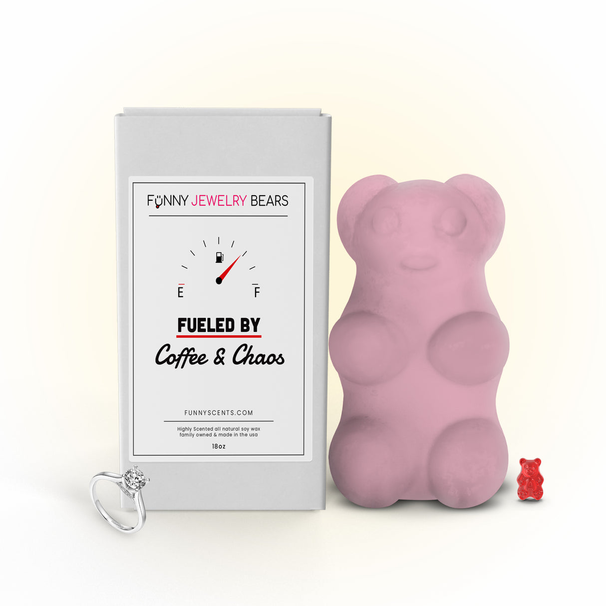 Fueled By Coffee and Chaos Funny Jewelry Bear Wax Melts