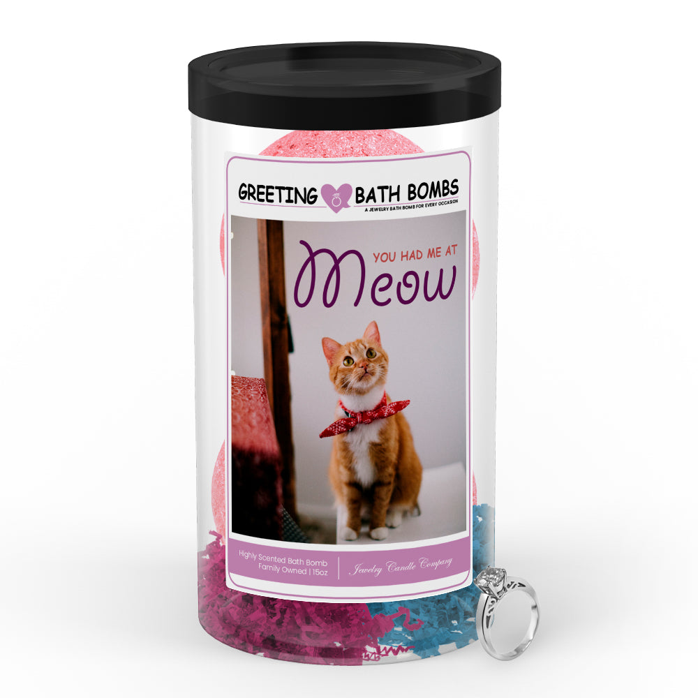 You had me at meow Greetings Bath Bombs