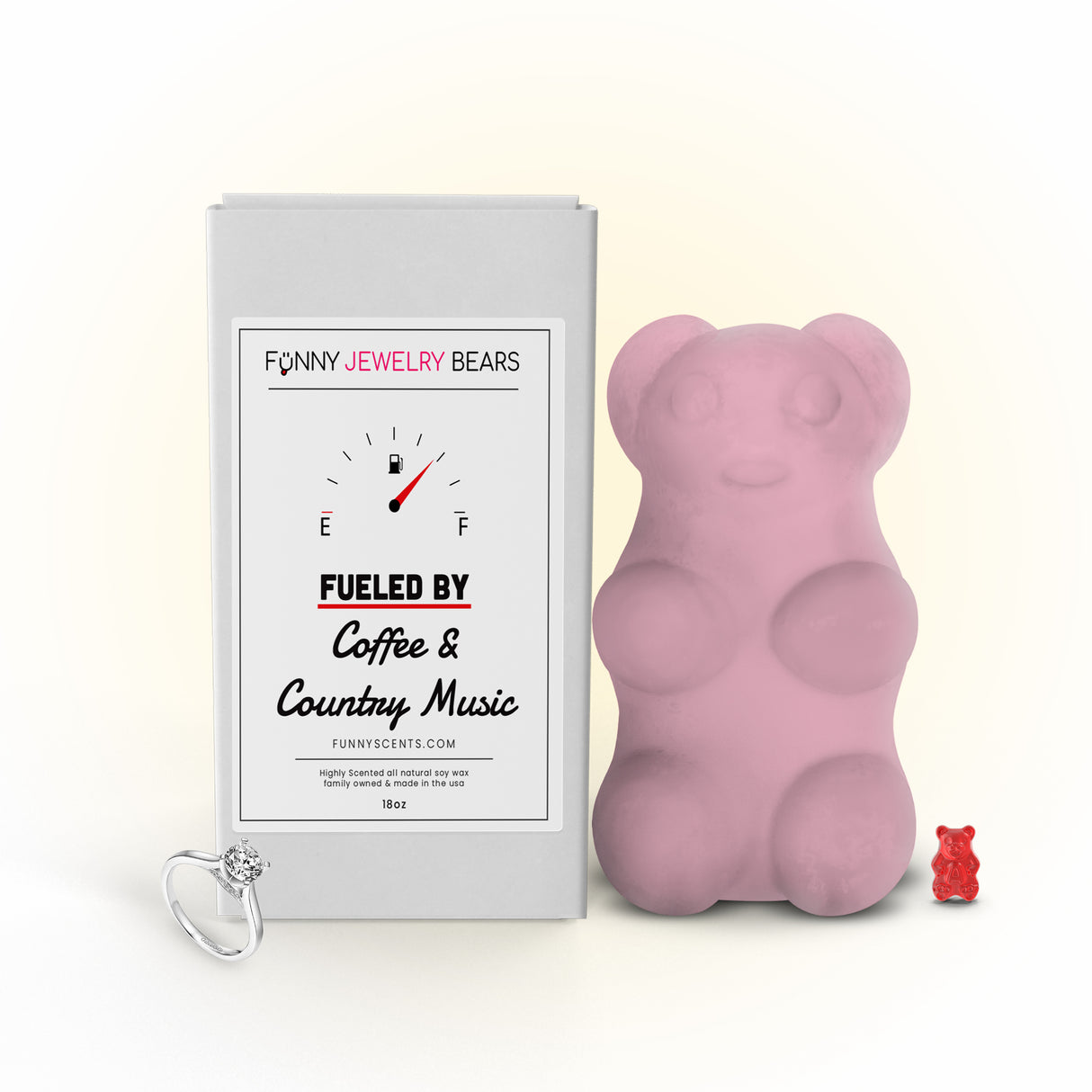 Fueled By Coffee and Country Music Funny Jewelry Bear Wax Melts