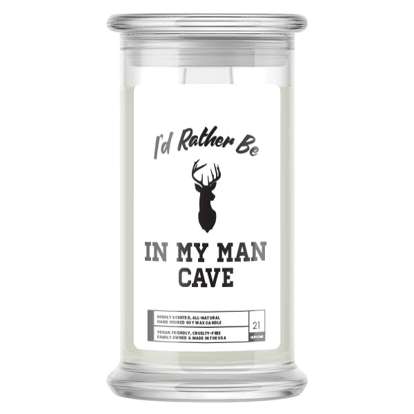 I'd rather be In My Man Cave Candles