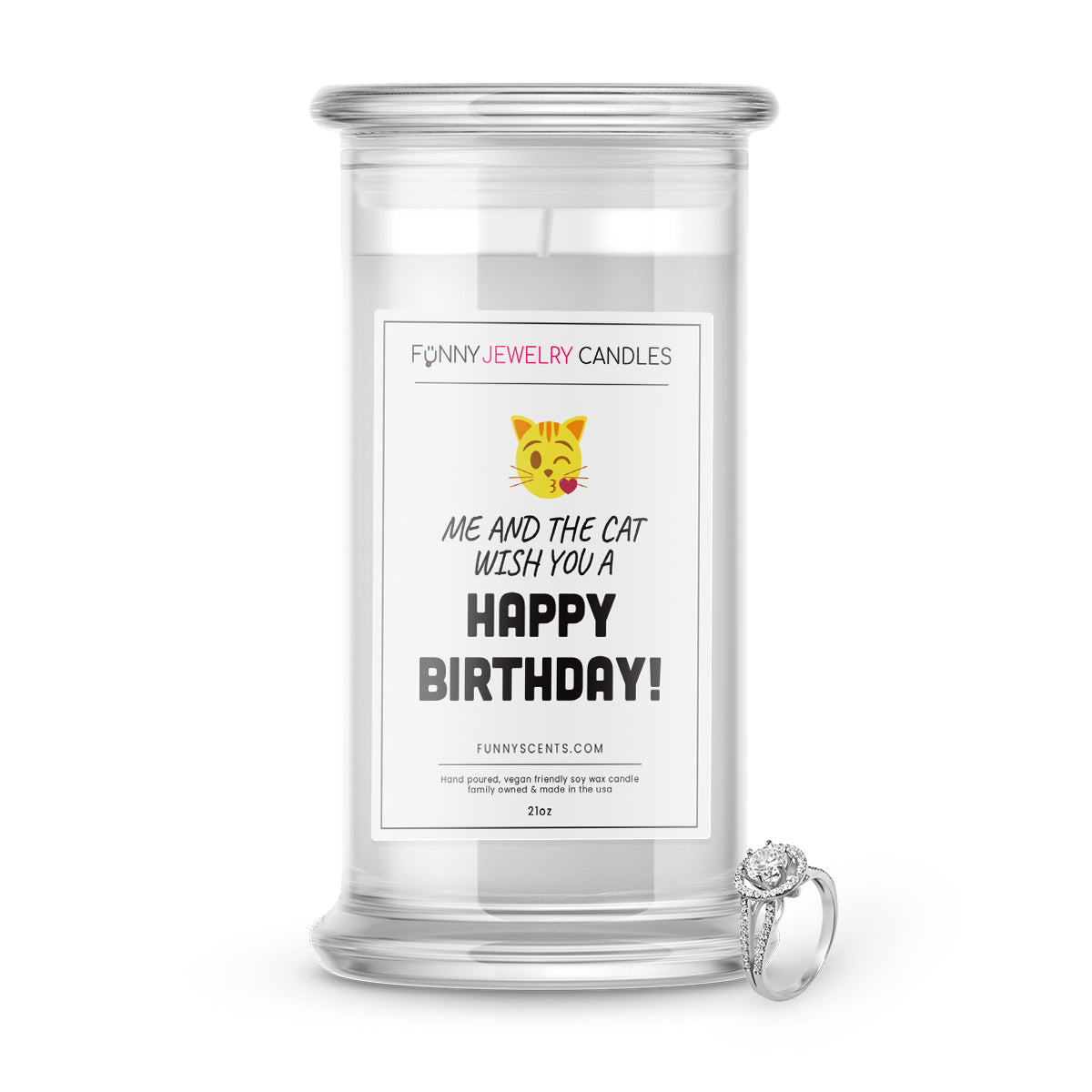 Me and The Cat wish you a Happy Birthday! Jewelry Funny Candles