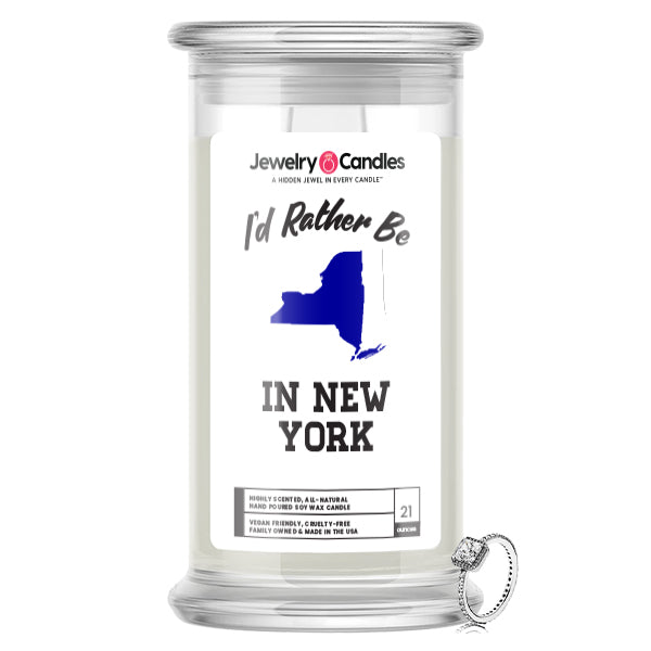 I'd rather be In New York Jewelry Candles