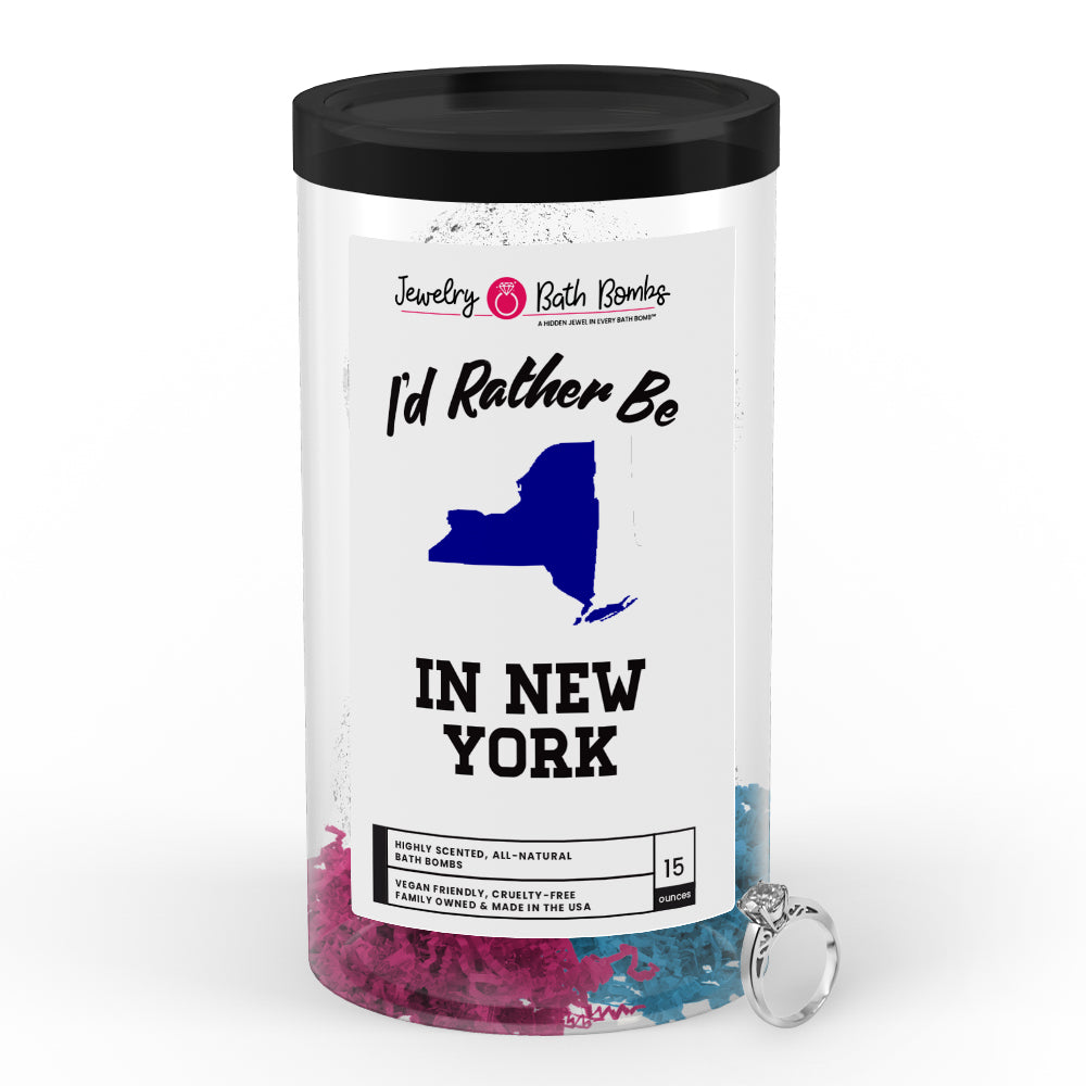 I'd rather be In New York Jewelry Bath Bombs