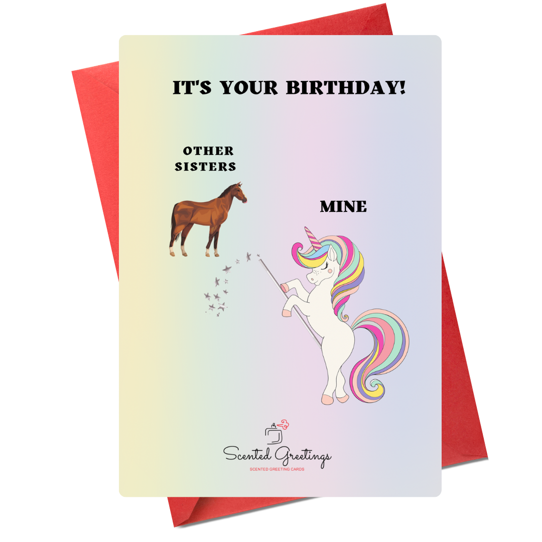 It's Your Birthday! Other Sister and Mine| Scented Greeting Cards