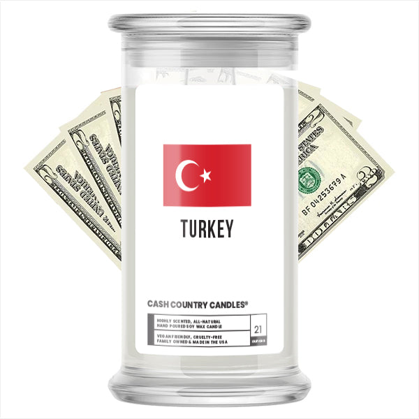 turkey cash candle