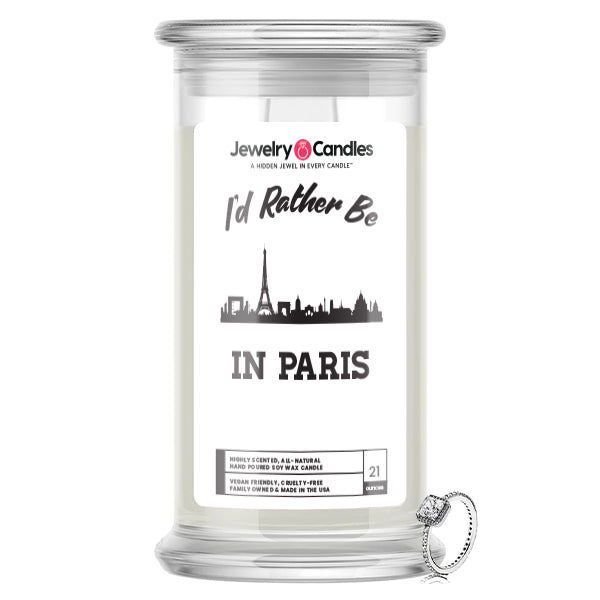 I'd rather be In Paris Jewelry Candles