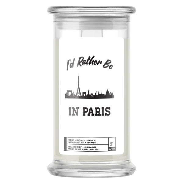 I'd rather be In Paris Candles