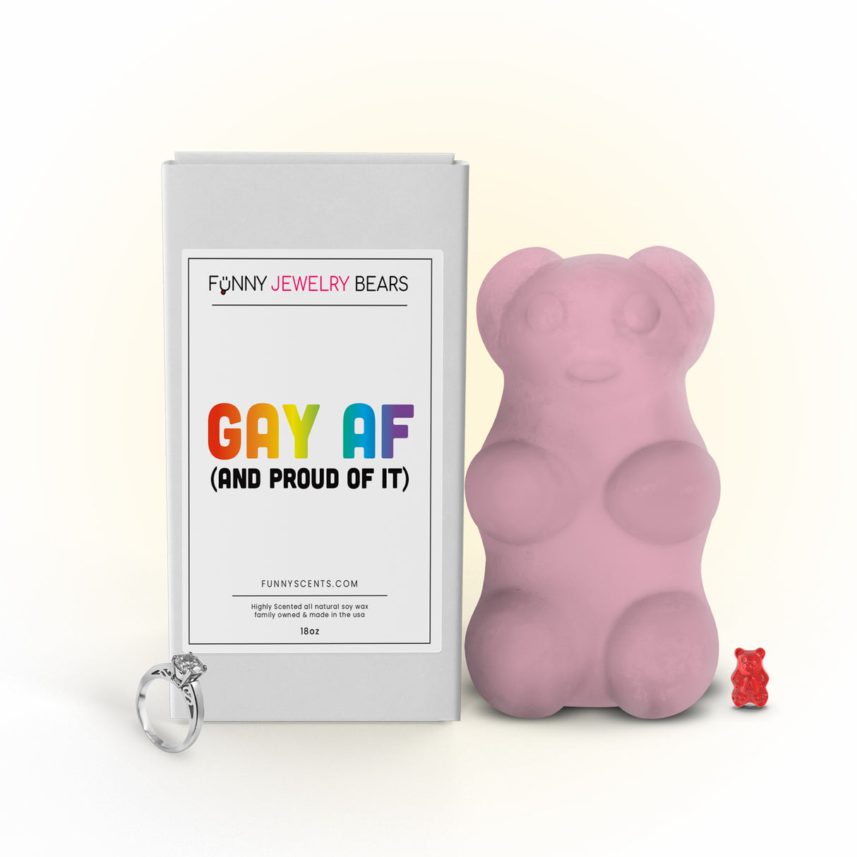 Gay AF(and Proud of it) Funny Jewelry Bear Wax Melts