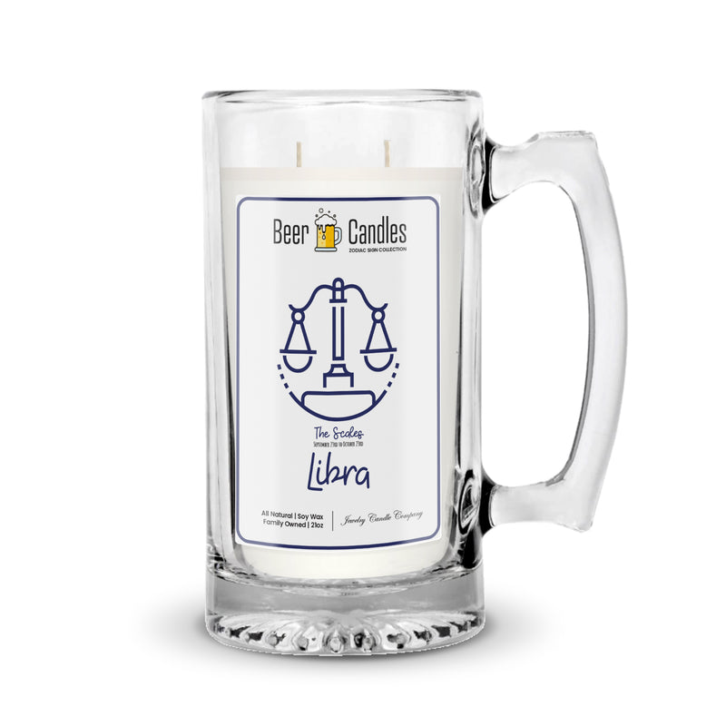 Libra Beer Candles | Zodiac Sign Collections