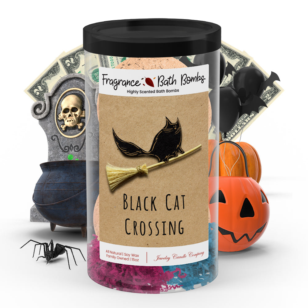Black cat crossing Fragrance Bath Bombs