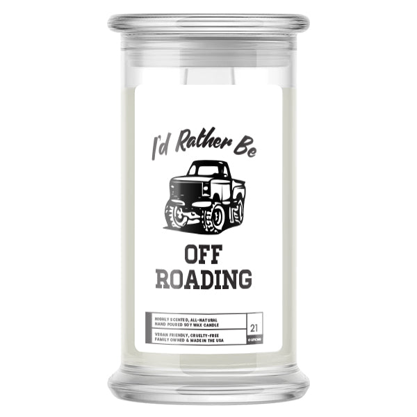 I'd rather be Off Roading Candles