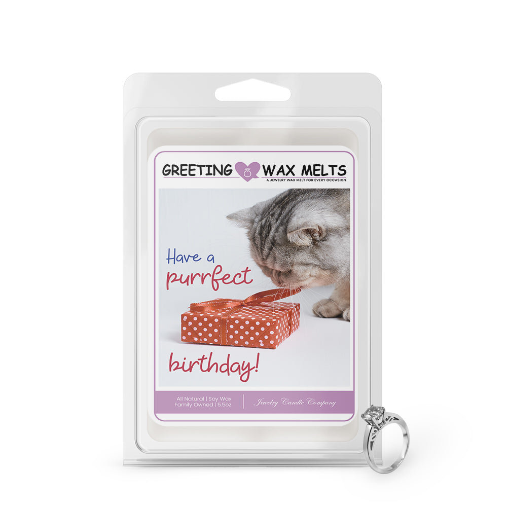 Have a purrfect Birthday! Greetings Wax Melt