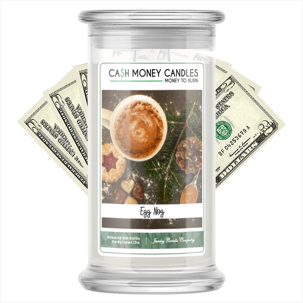 Egg Nog Cash Money Candle