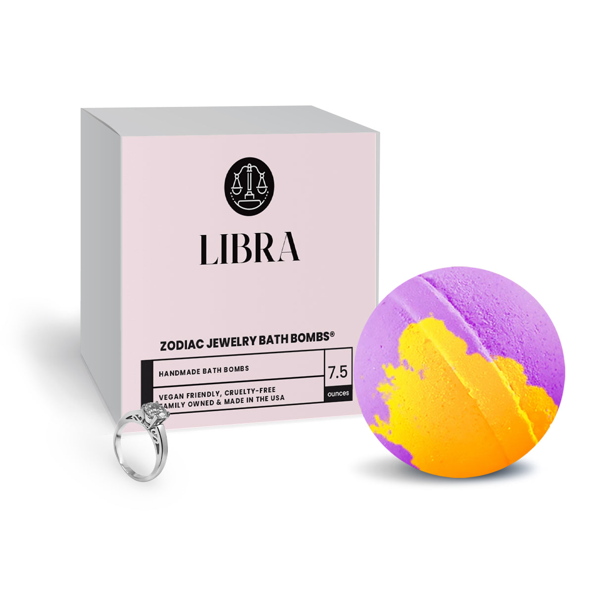 Libra Zodiac Jewelry Bath Bomb