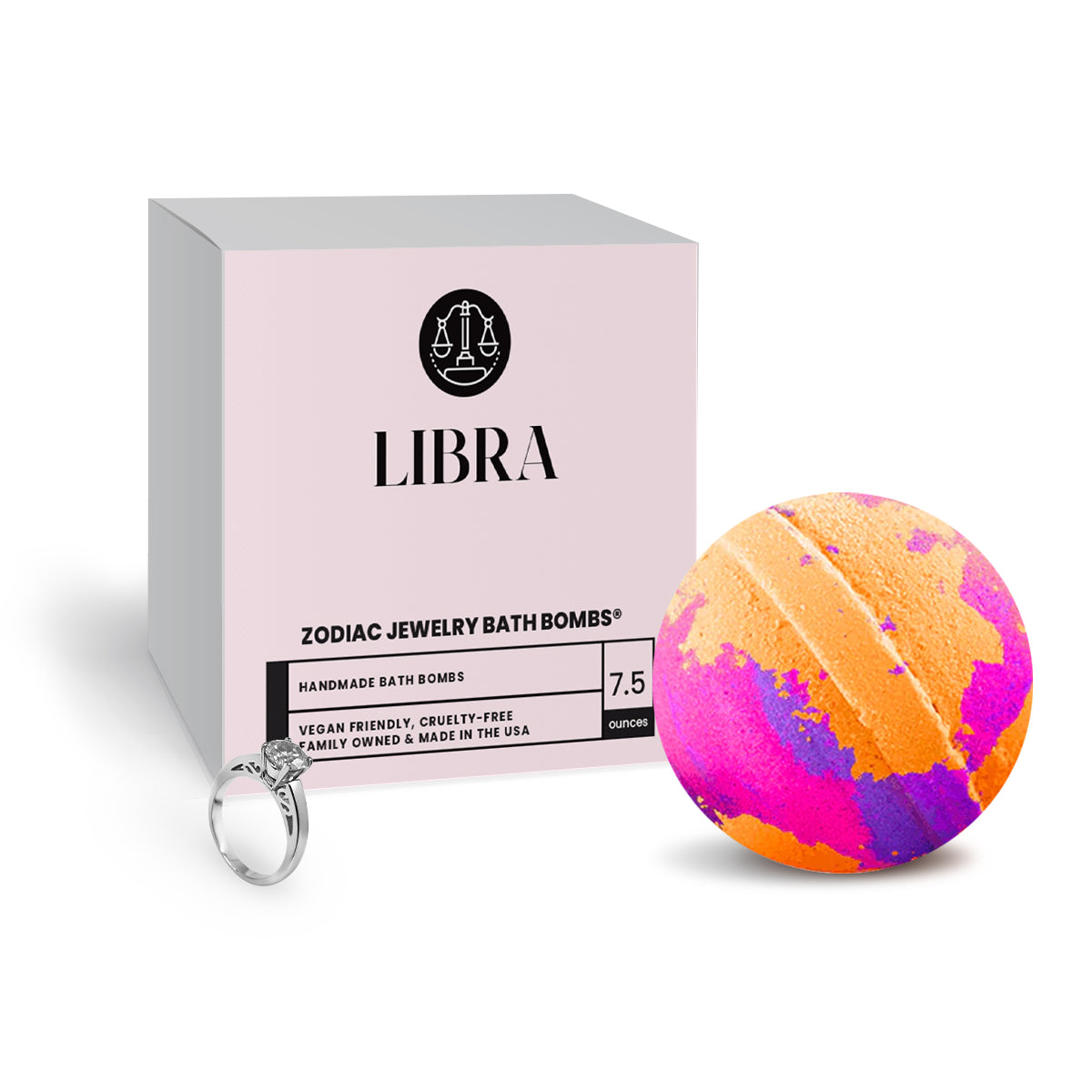 Libra Zodiac Jewelry Bath Bomb