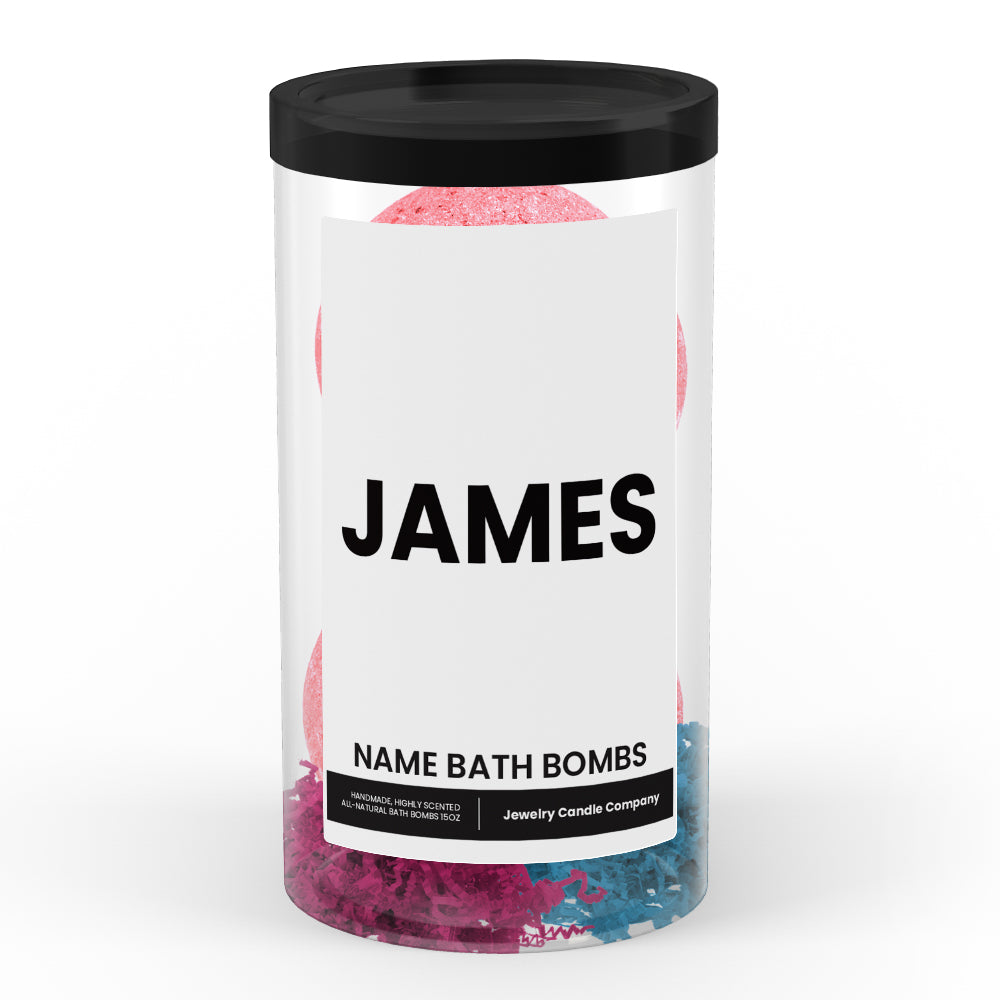 JAMES Name Bath Bomb Tube