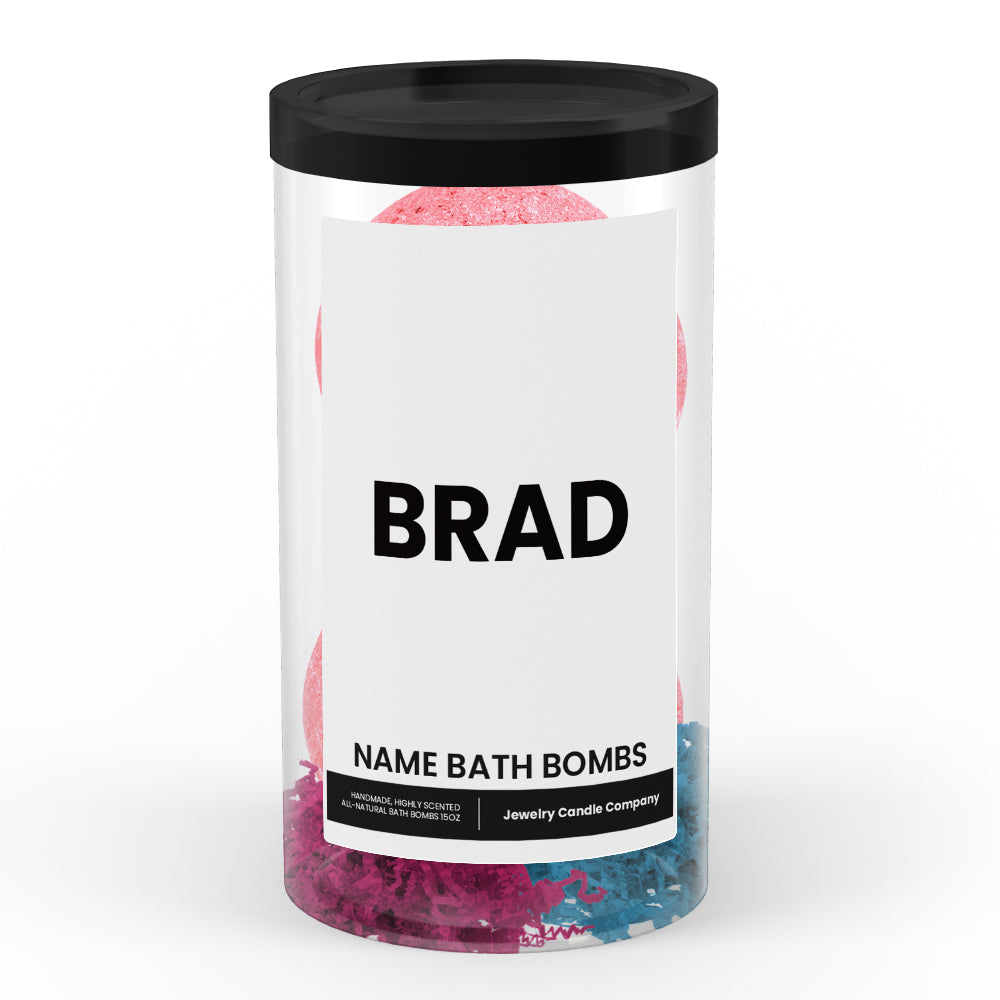 BRAD Name Bath Bomb Tube