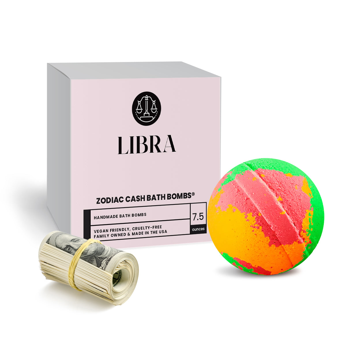 Libra Zodiac Cash Bath Bomb