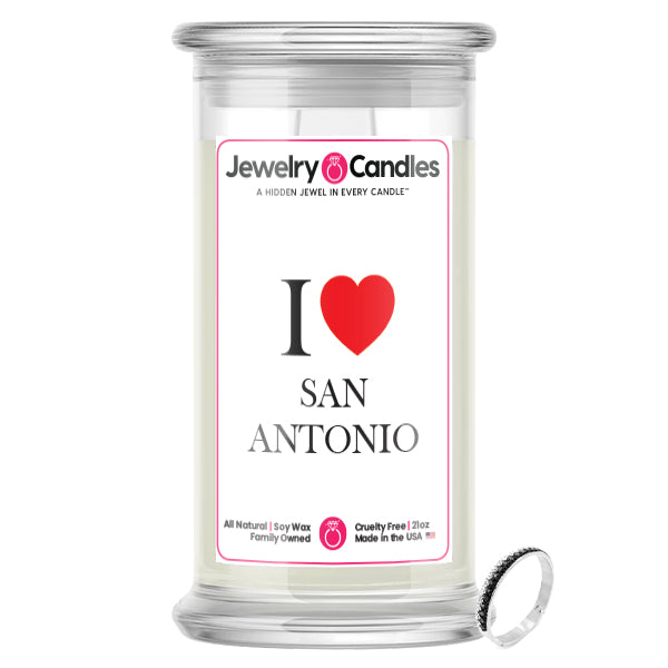 I Love SAN ANTONIO Jewelry City Love Candles