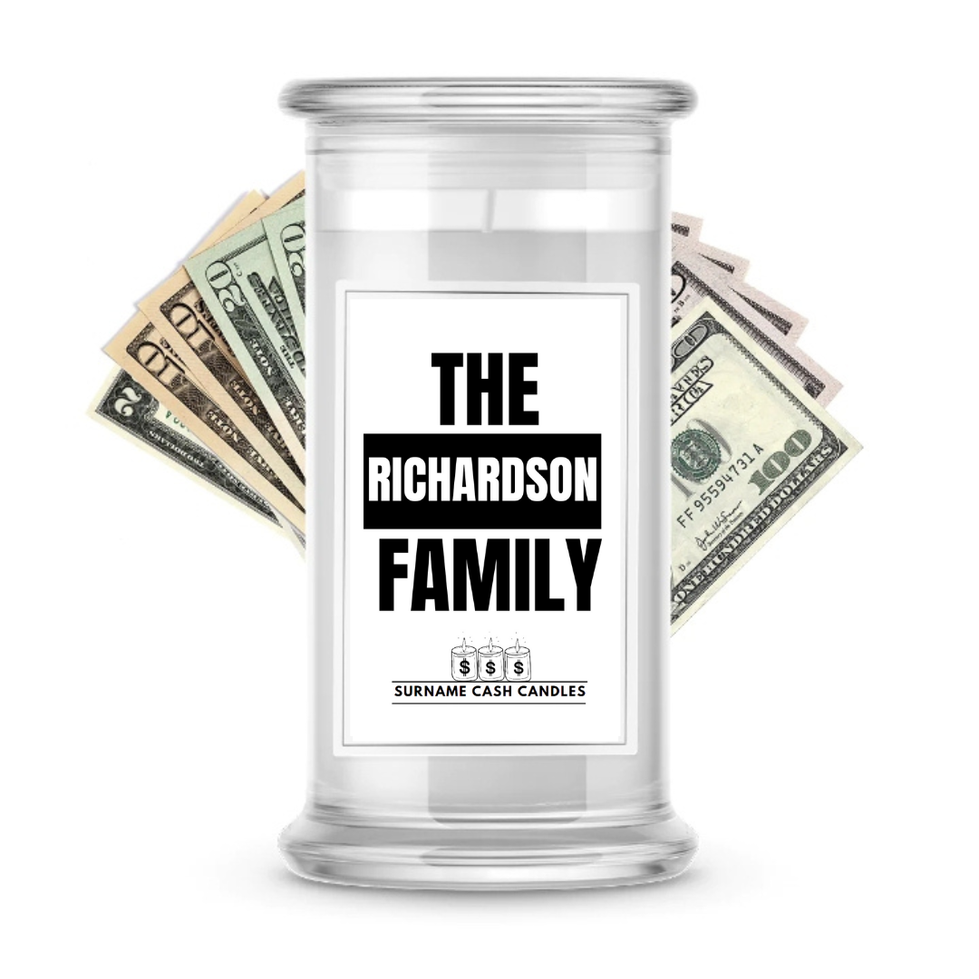 The Richardson Family | Surname Cash Candles
