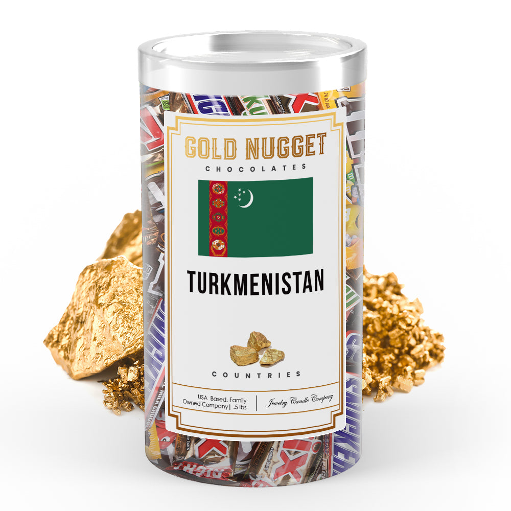Turkmenistan Countries Gold Nugget Chocolates