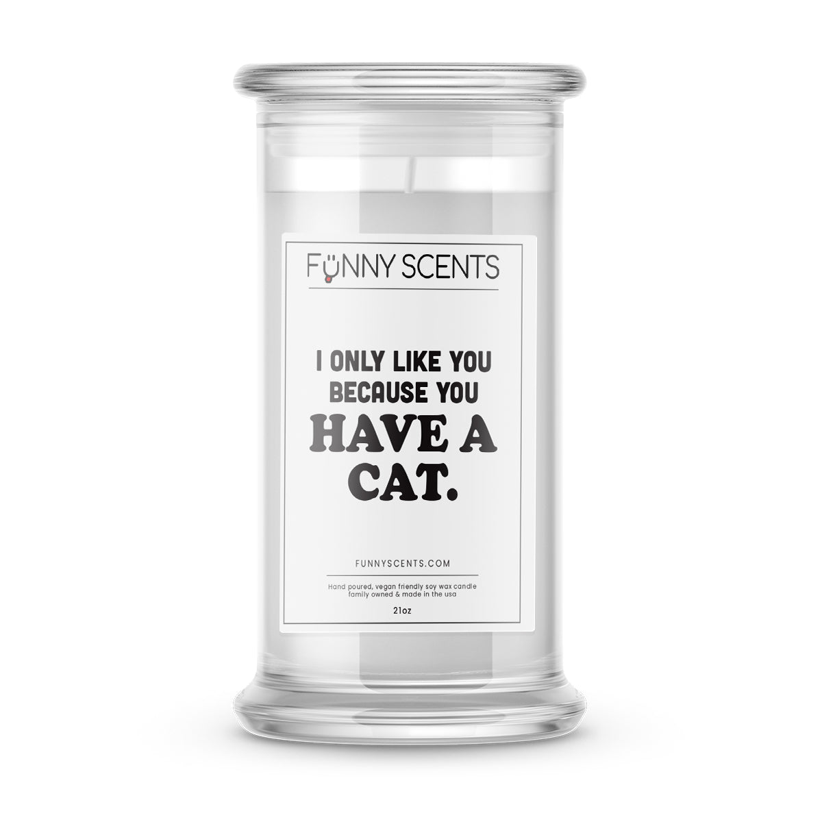 I Only Like You Because You Have a Cat. Funny Candles