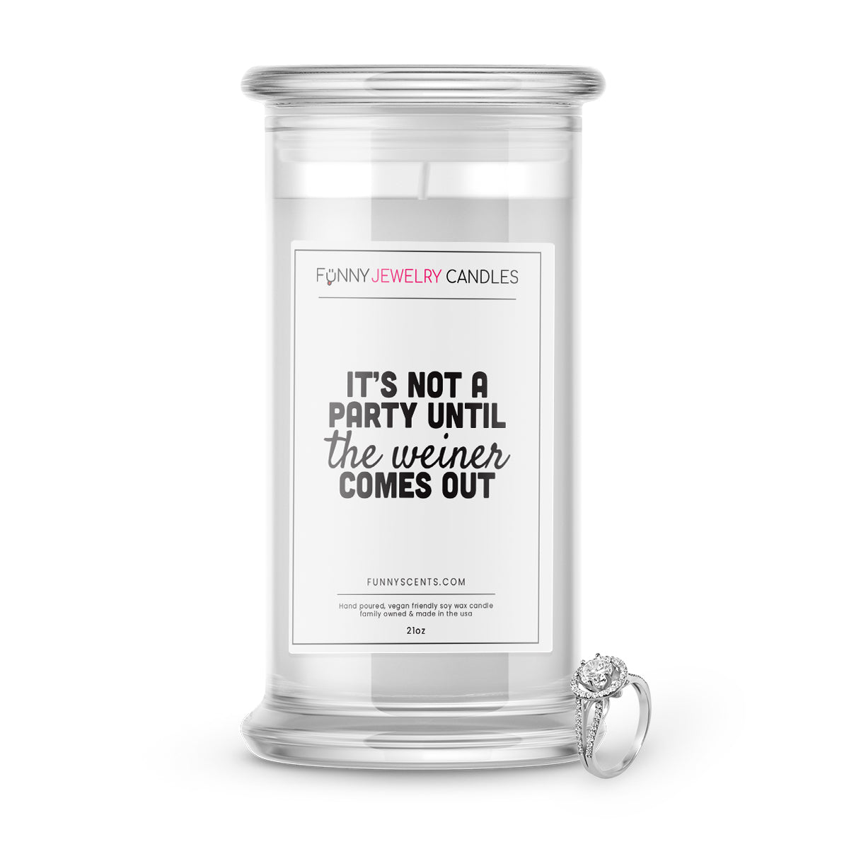 It's not a Party until the weiner comes out Jewelry Funny Candles