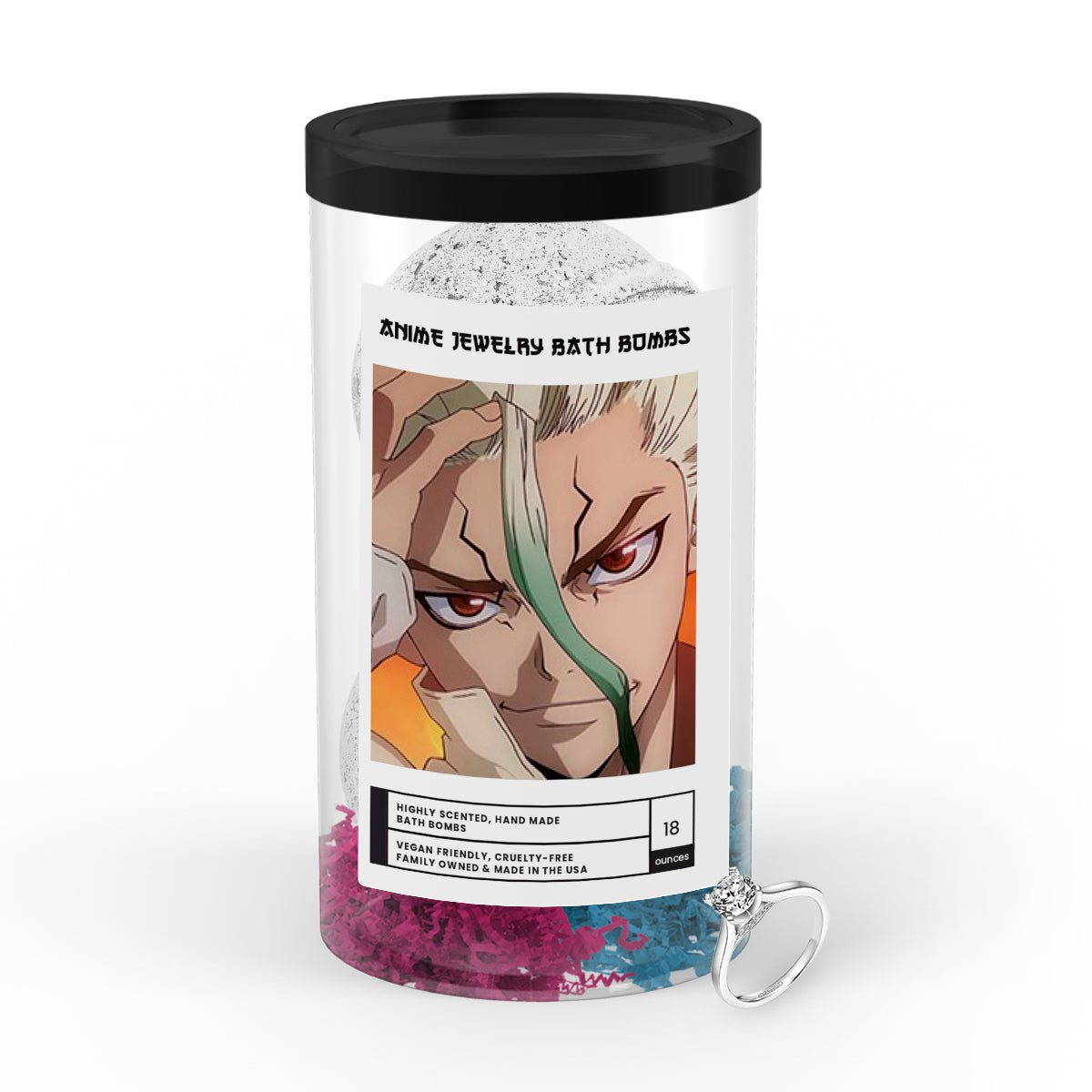 Senkuu (千空) | Anime Jewelry Bath Bombs