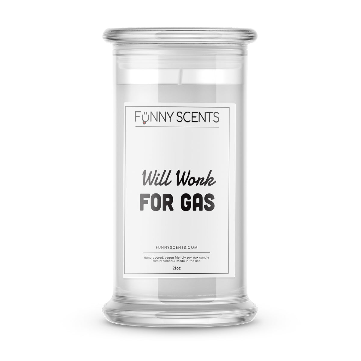 Will Work For Gas Funny Candles