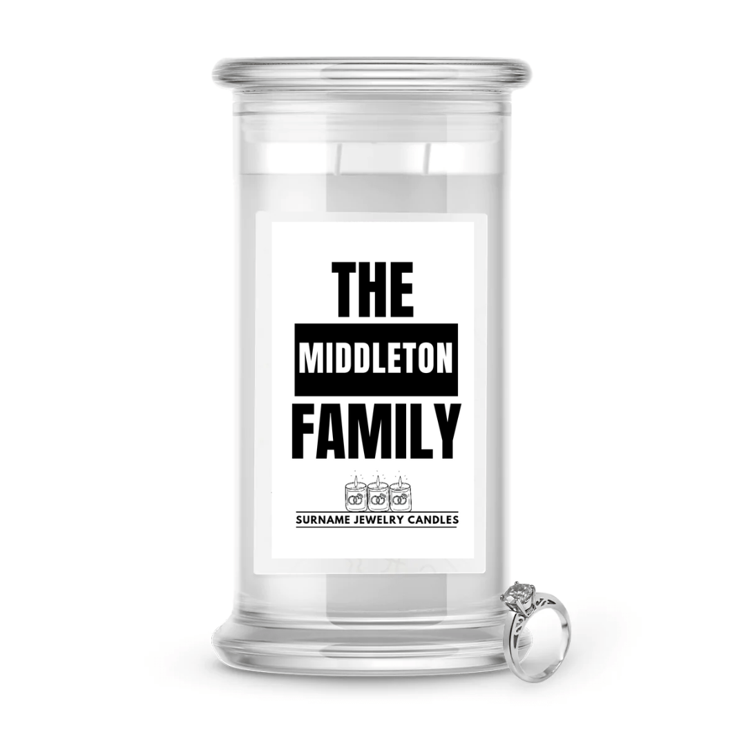 The Middleton Family | Surname Jewelry Candles