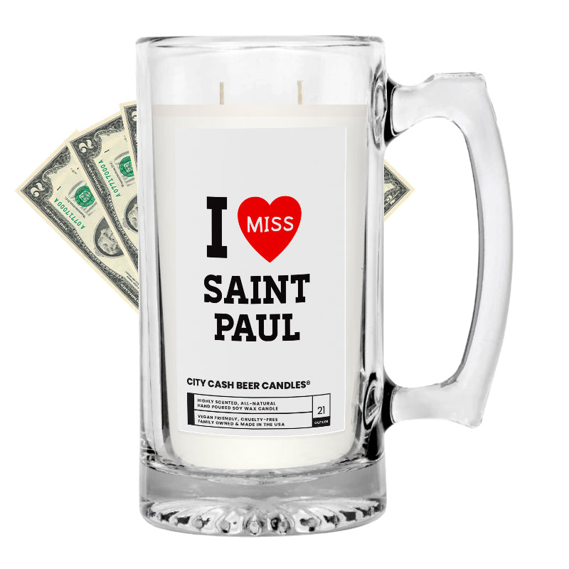I miss Saint Paul City Cash Beer Candle