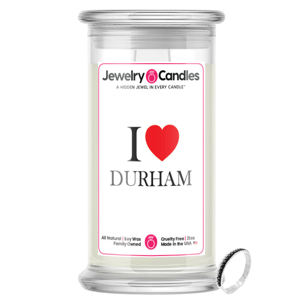 I Love DURHAM Jewelry City Love Candles