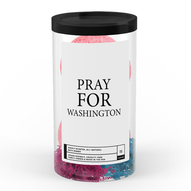 Pray For Washington Bath Bomb Tube
