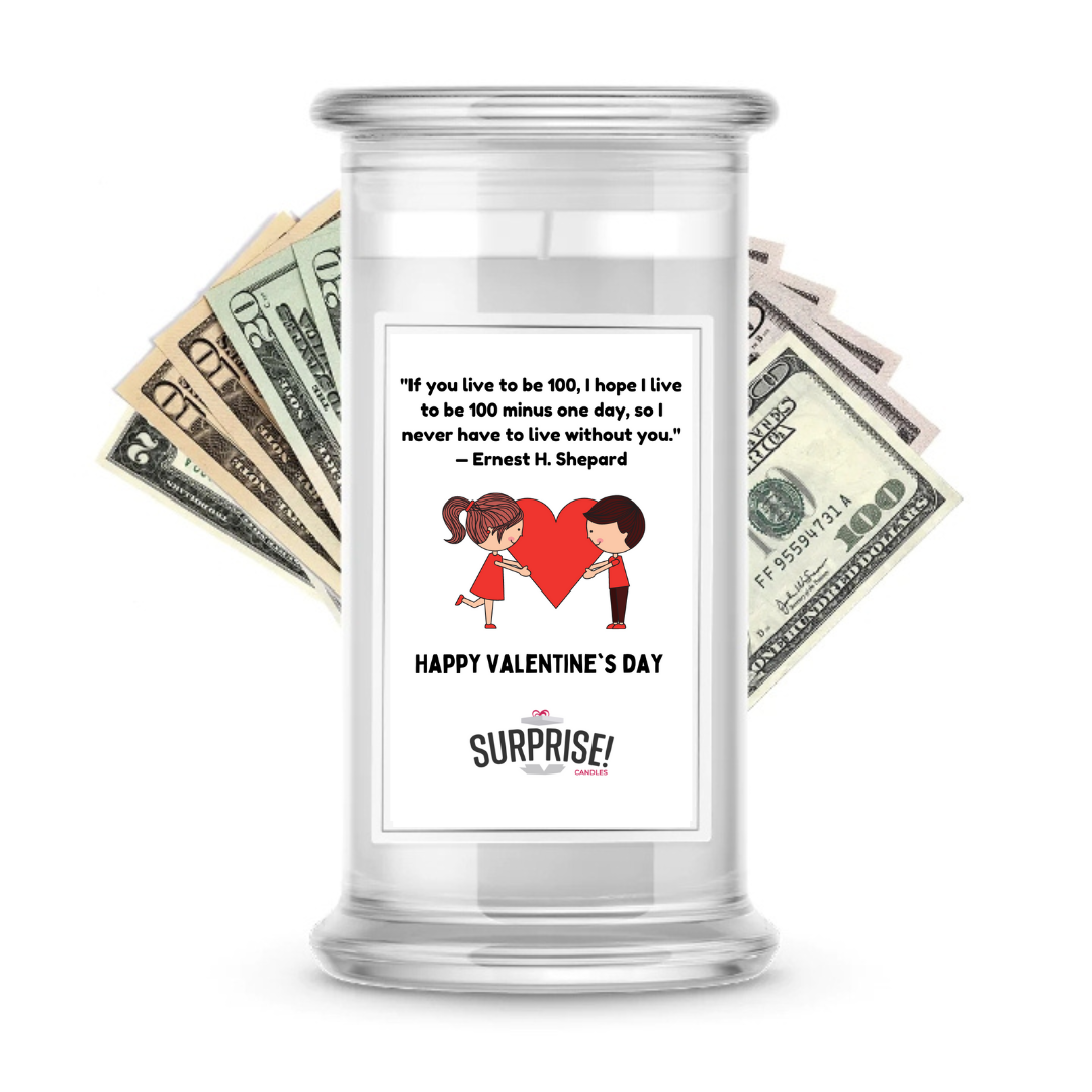 Happy Valentine's Day | Valentine's Day Surprise Cash Candles