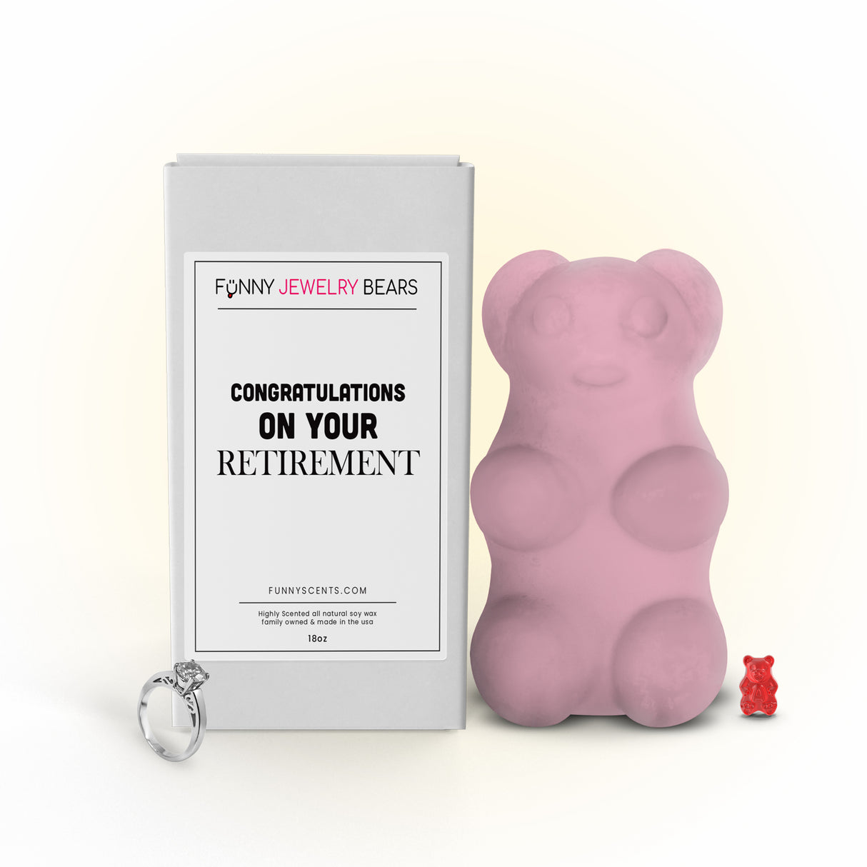 Congratulations on your Retirement Funny Jewelry Bear Wax Melts