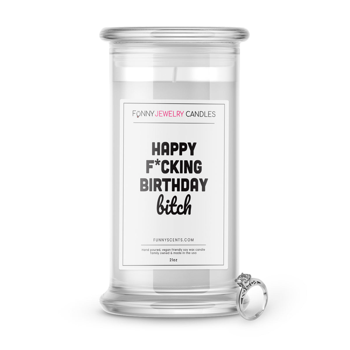 Happy F*cking Birthday Bitch Jewelry Funny Candles