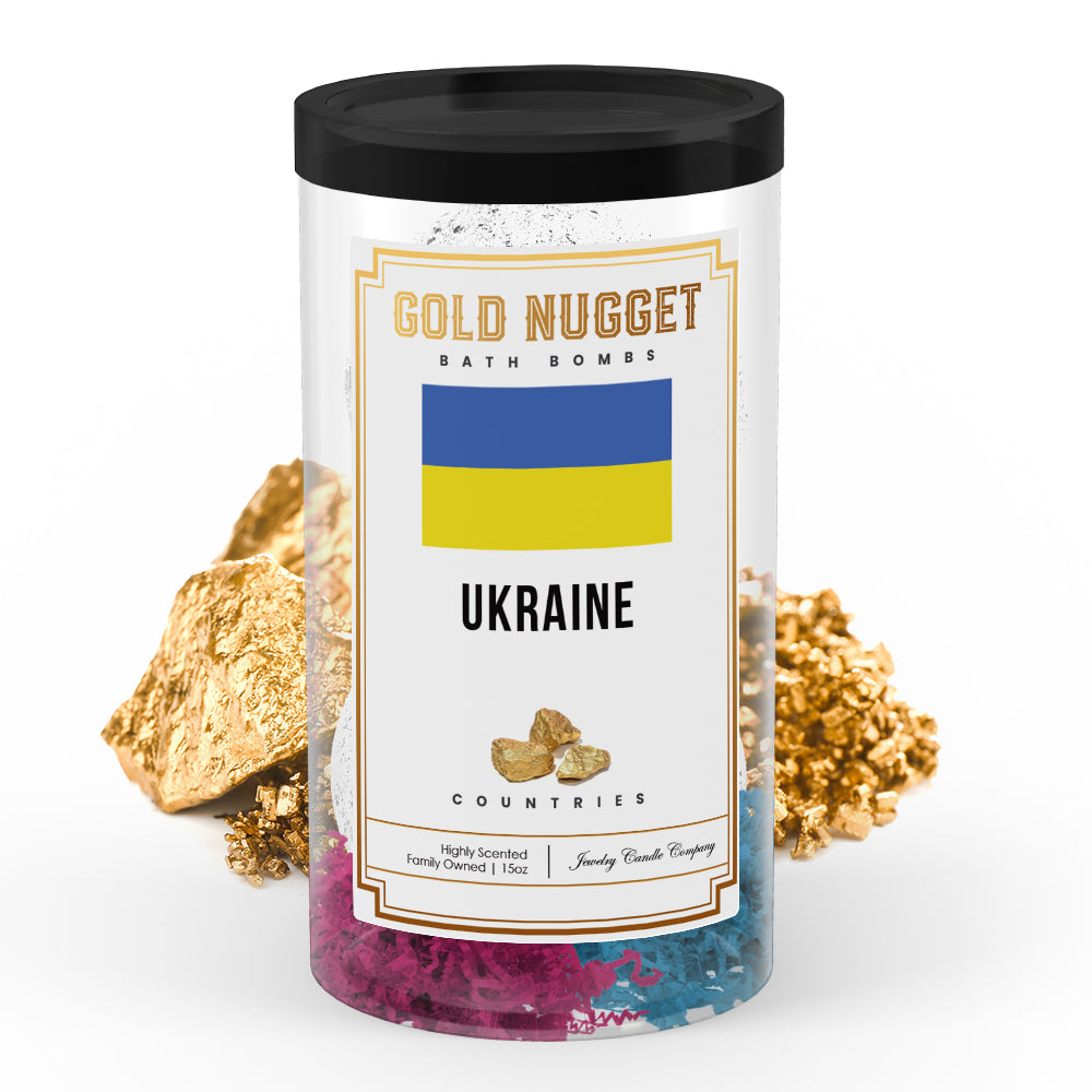 Ukraine Countries Gold Nugget Bath Bombs