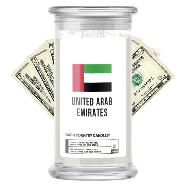united arab emirates cash candle