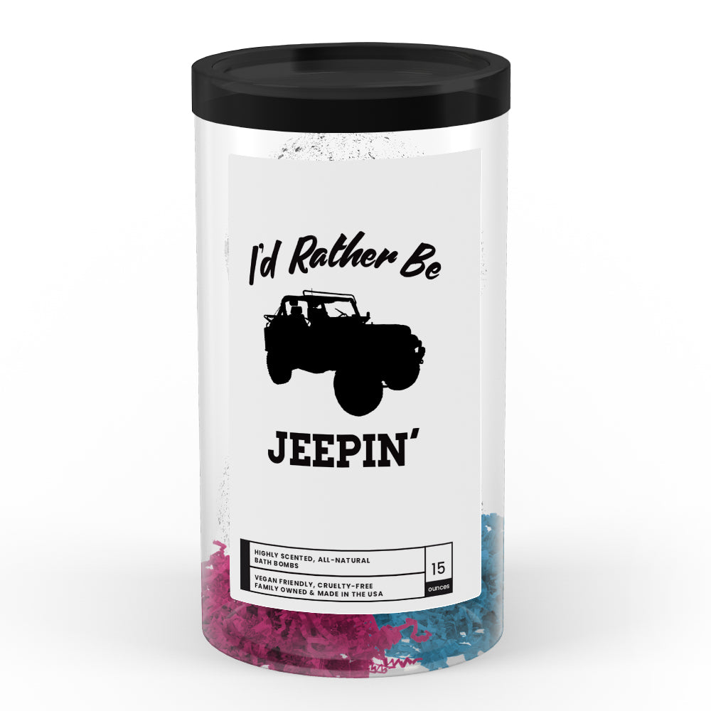 I'd rather be Jeepin' Bath Bombs