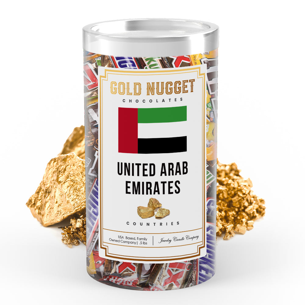 United Arab Emirates Countries Gold Nugget Chocolates