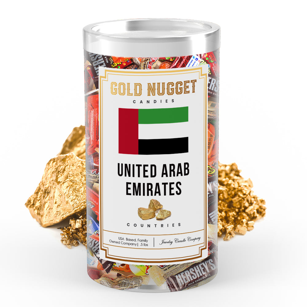 United Arab Emirates Countries Gold Nugget Candy