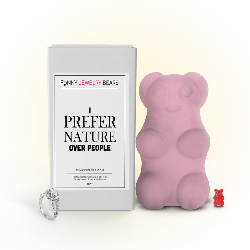 I Prefer Nature Over People Funny Jewelry Bear Wax Melts