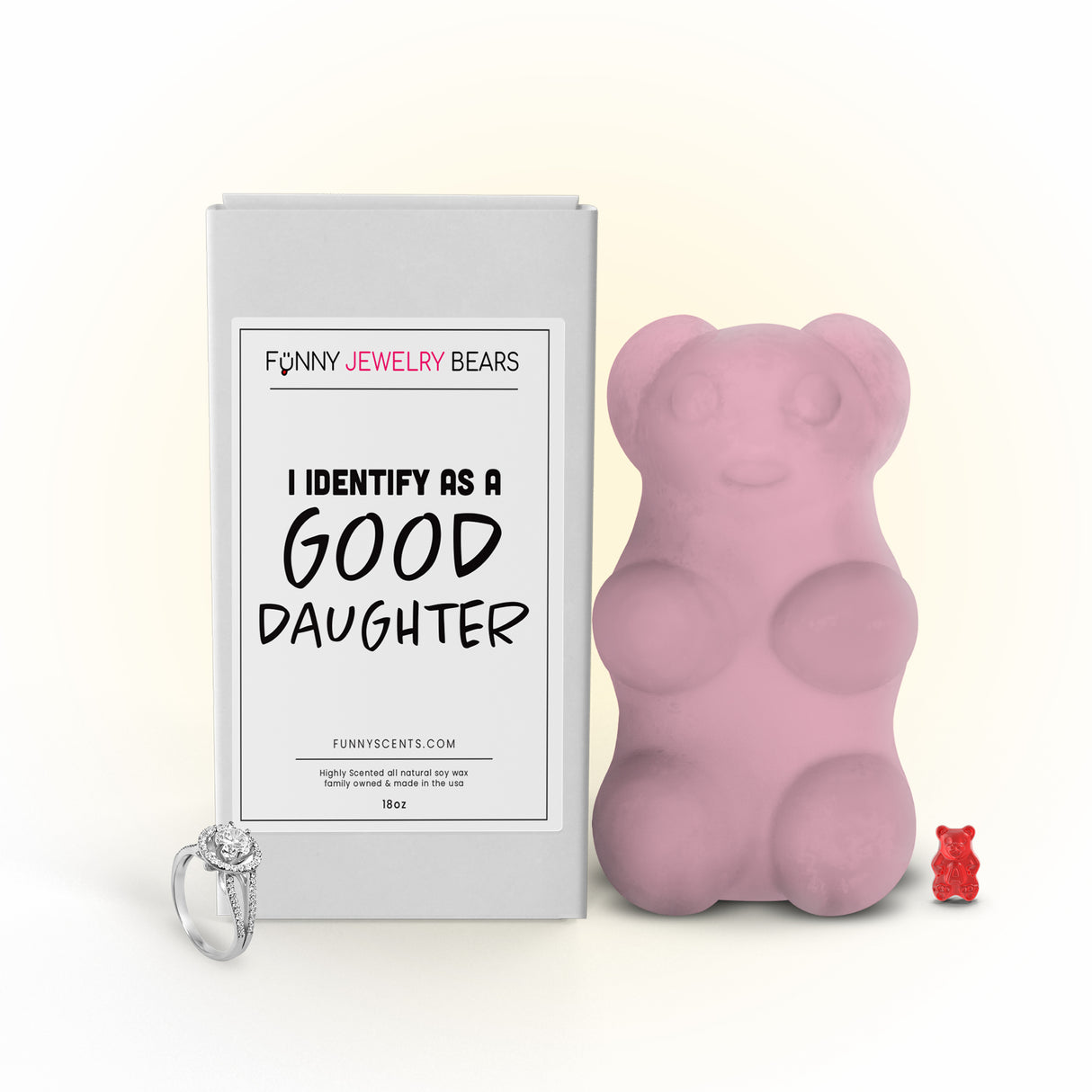 I Identify As a Good Daughter Funny Jewelry Bear Wax Melts