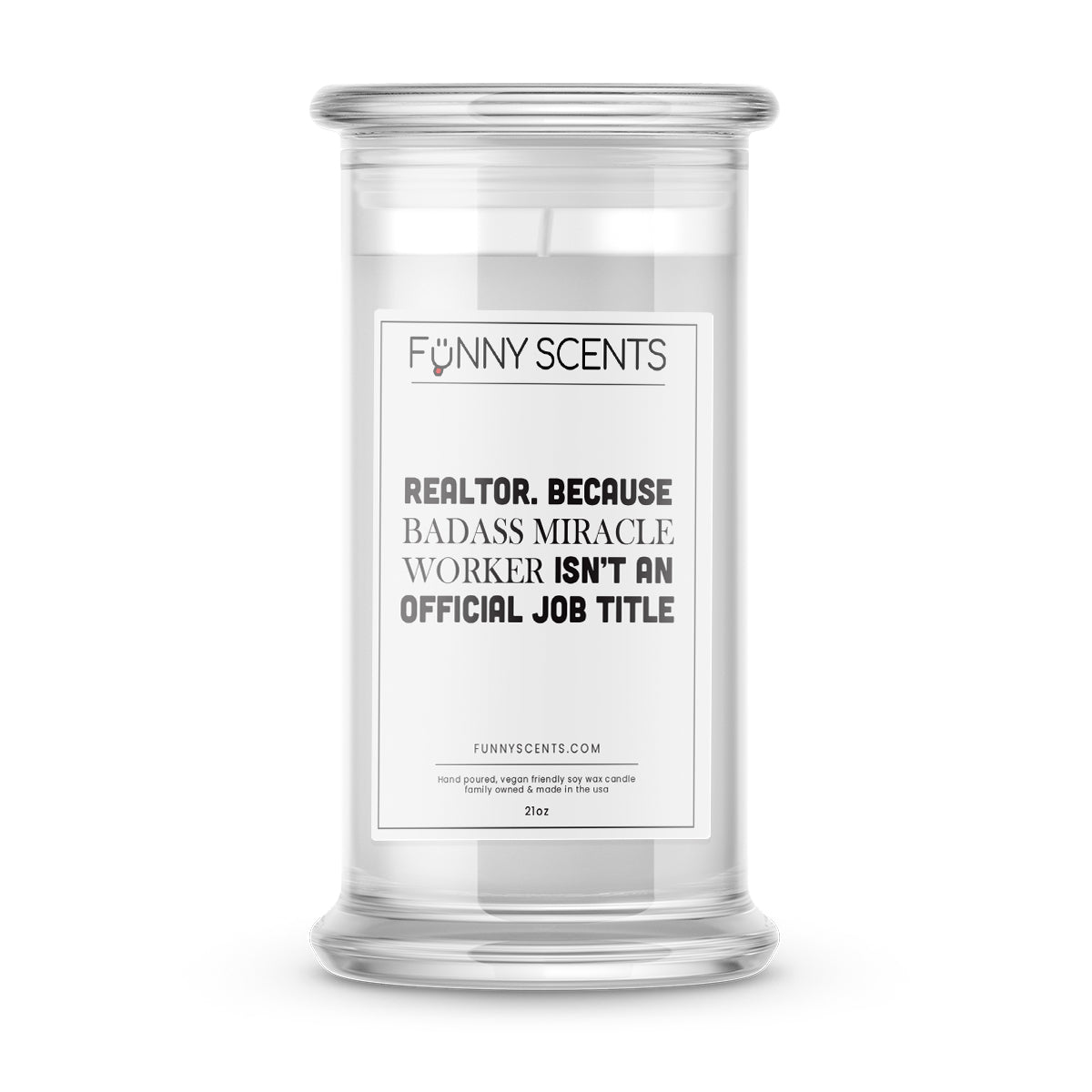 realtor funny candle