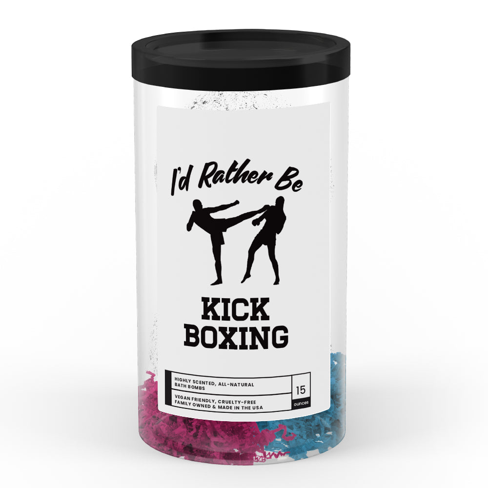 I'd rather be Kick Boxing Bath Bombs