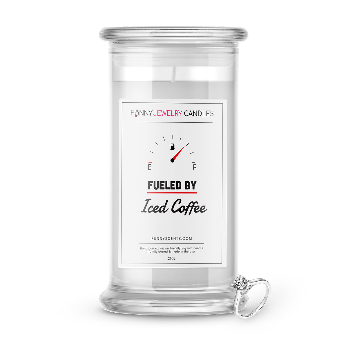 Fueled By Jesus and Caffeine Jewelry Funny Candles