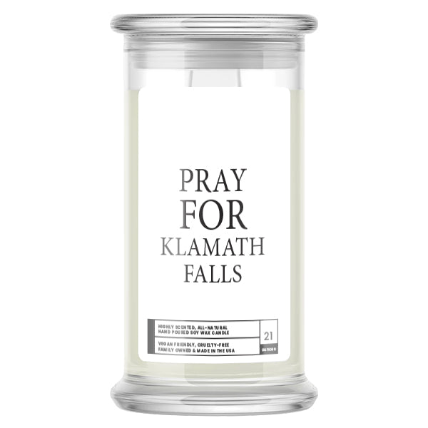 Pray For Klamath Falls Candle