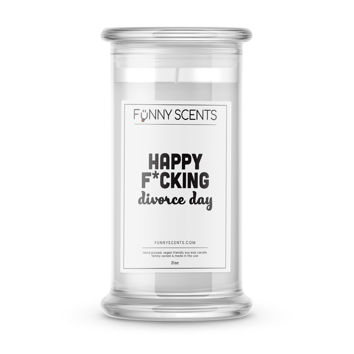Happy F*cking divorce day Funny Candles