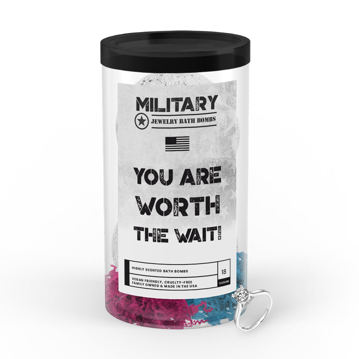 YOU ARE WORTH THE WAIT! | Military Jewelry Bath Bombs